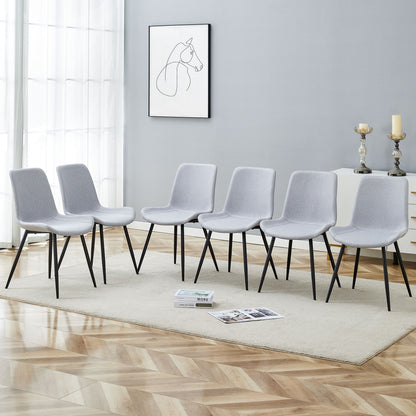 Modern Medieval Style Restaurant Cushioned Chairs With Suede Backrests