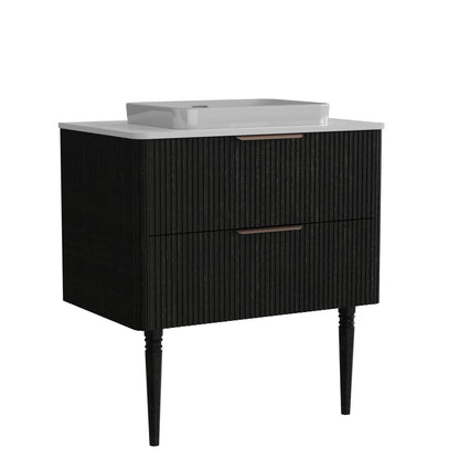 Elena - Modern Bathroom Vanity With Sink With Ample Storage, 2 Soft Close Drawers