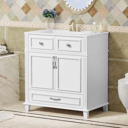 Bathroom Vanity With Sink, Storage Cabinet