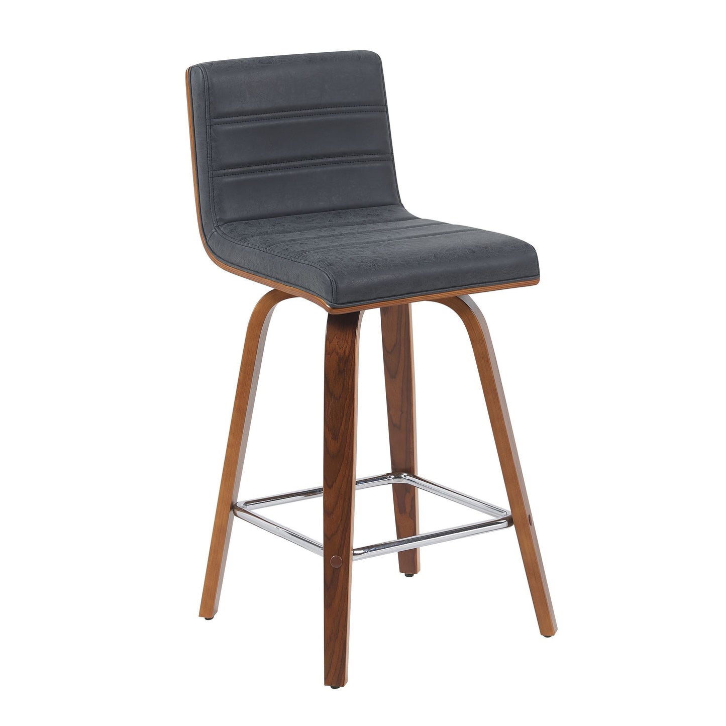 Vienna - Swivel Bar Stool - Walnut Base