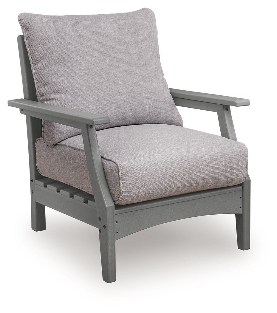Cove Beach - Lounge Chair With Cushion (Set of 2) - Gray