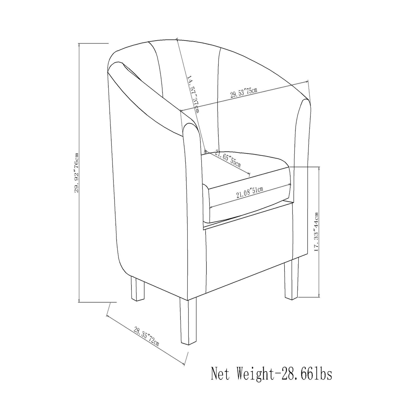 Austin - Handcrafted Tub Chair
