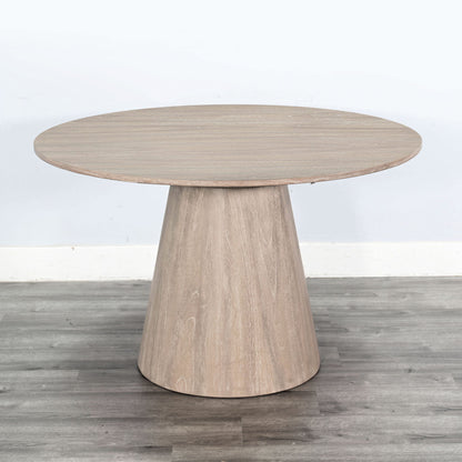 Round 5 Piece Dining Set - Wheat / Light Brown