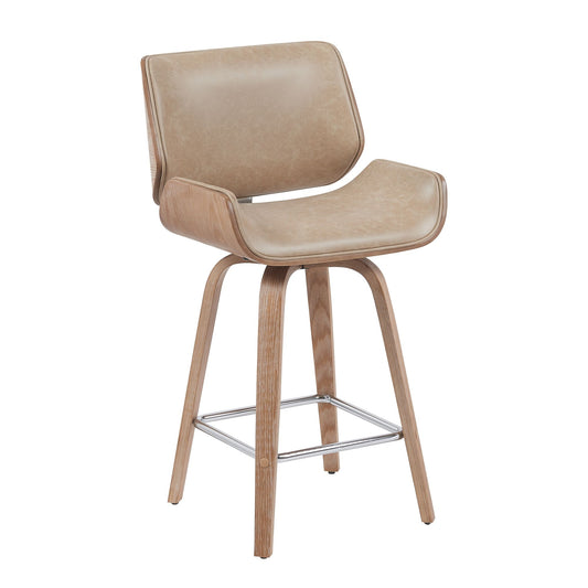 Tyler - Swivel Bar Stool - Light Brown