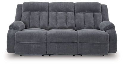 Observation - Steel - Reclining Power Sofa With Drop Down Table