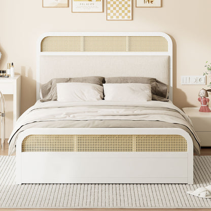 Platform Bed With Trundle And 2 Drawers