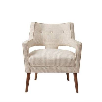 Palmer - Accent Chair Open Arm Design - Cream