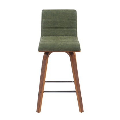 Vienna - Swivel Bar Stool - Walnut Base