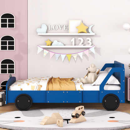 Car Shaped Platform Bed With Wheels