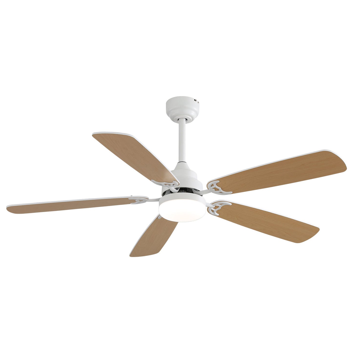Ceiling Fan With LED Light, 6 Speed Wind, 5 Blades, Remote Control DC Motor