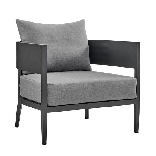 Menorca - Aluminum Outdoor Chair - Dark Gray
