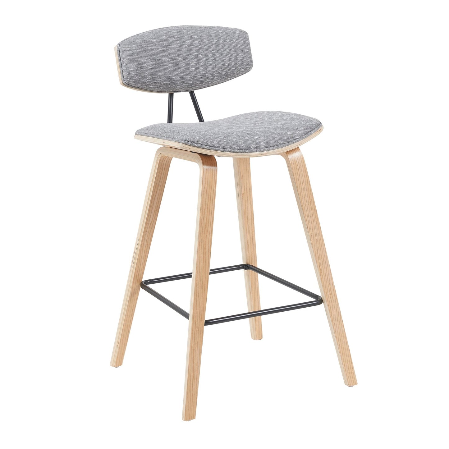 Fox - Swivel Counter Height Stool - Light Brown