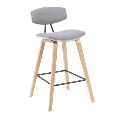 Fox - Swivel Counter Height Stool - Light Brown