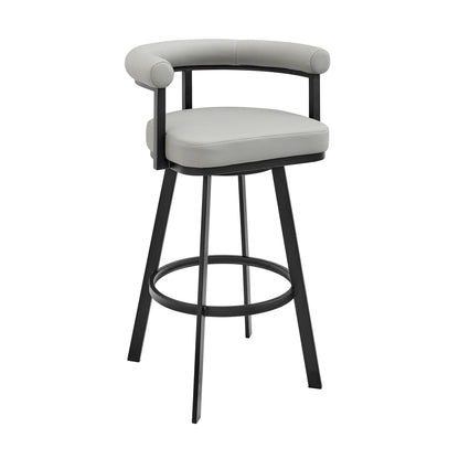 Magnolia - Swivel Stool - Black Metal