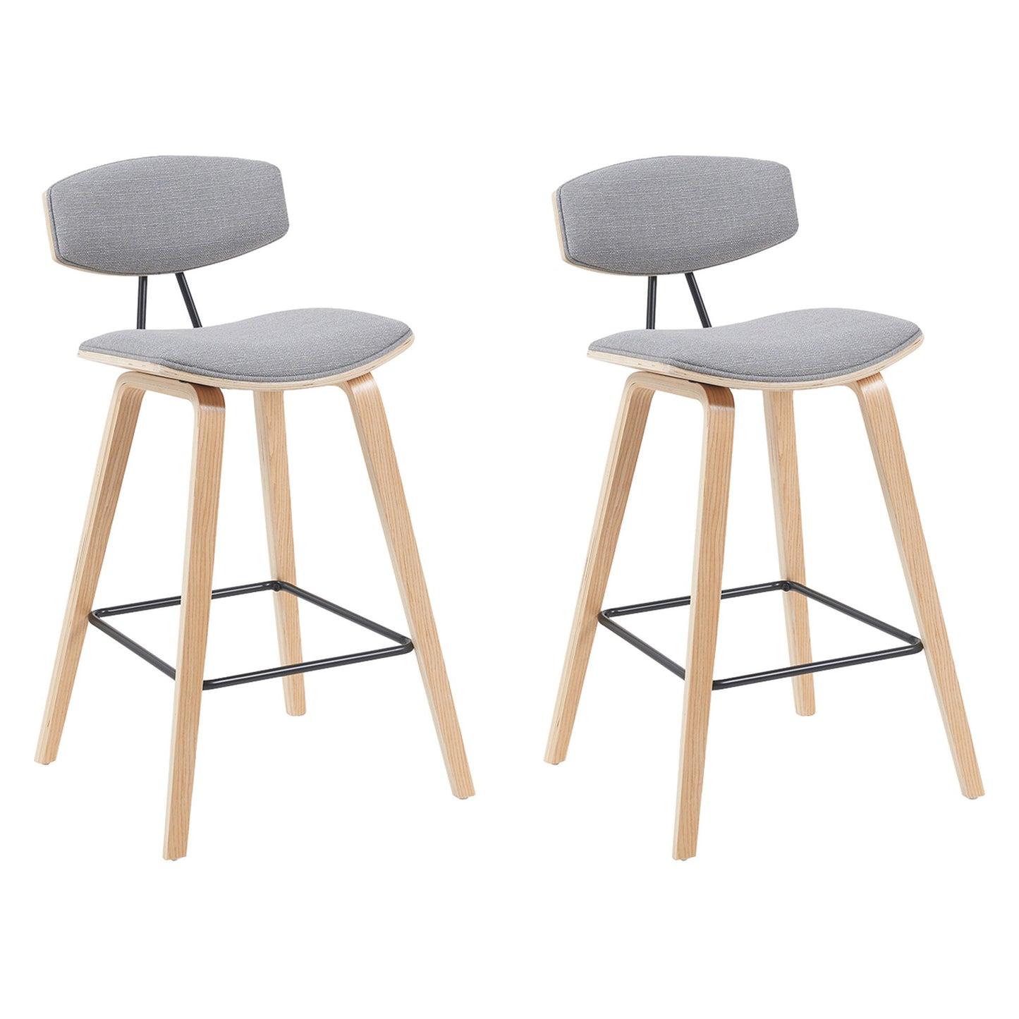 Fox - Swivel Counter Height Stool - Light Brown