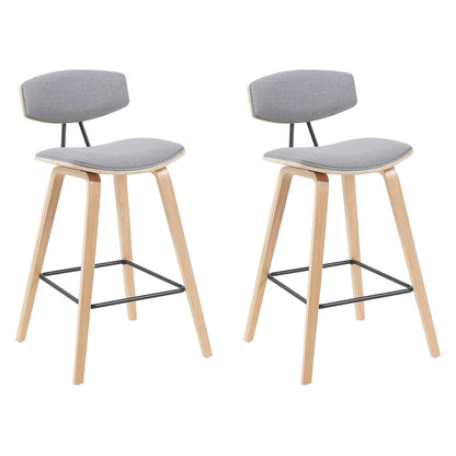 Fox - Swivel Counter Height Stool - Light Brown
