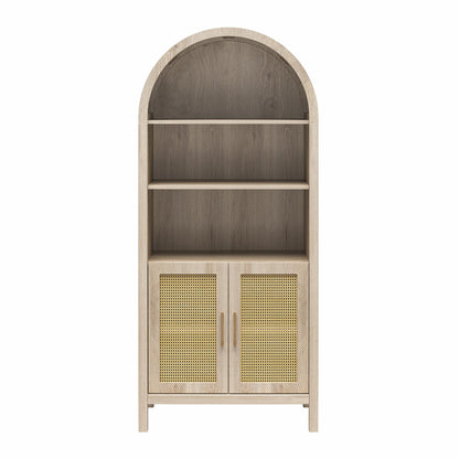 Anaya - Arched Storage Cabinet - Light Oak
