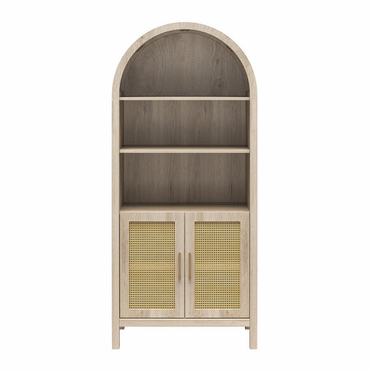 Anaya - Arched Storage Cabinet - Light Oak