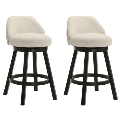 Erika - Modern Transitional Swivel Wood Counter Height Kitchen Bar Stool
