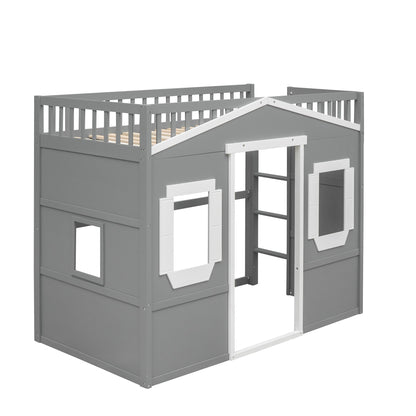 Elegant House Loft Bed With Ladder