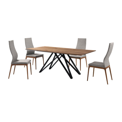 Modena Parker - 5 Piece Dining Set - Gray