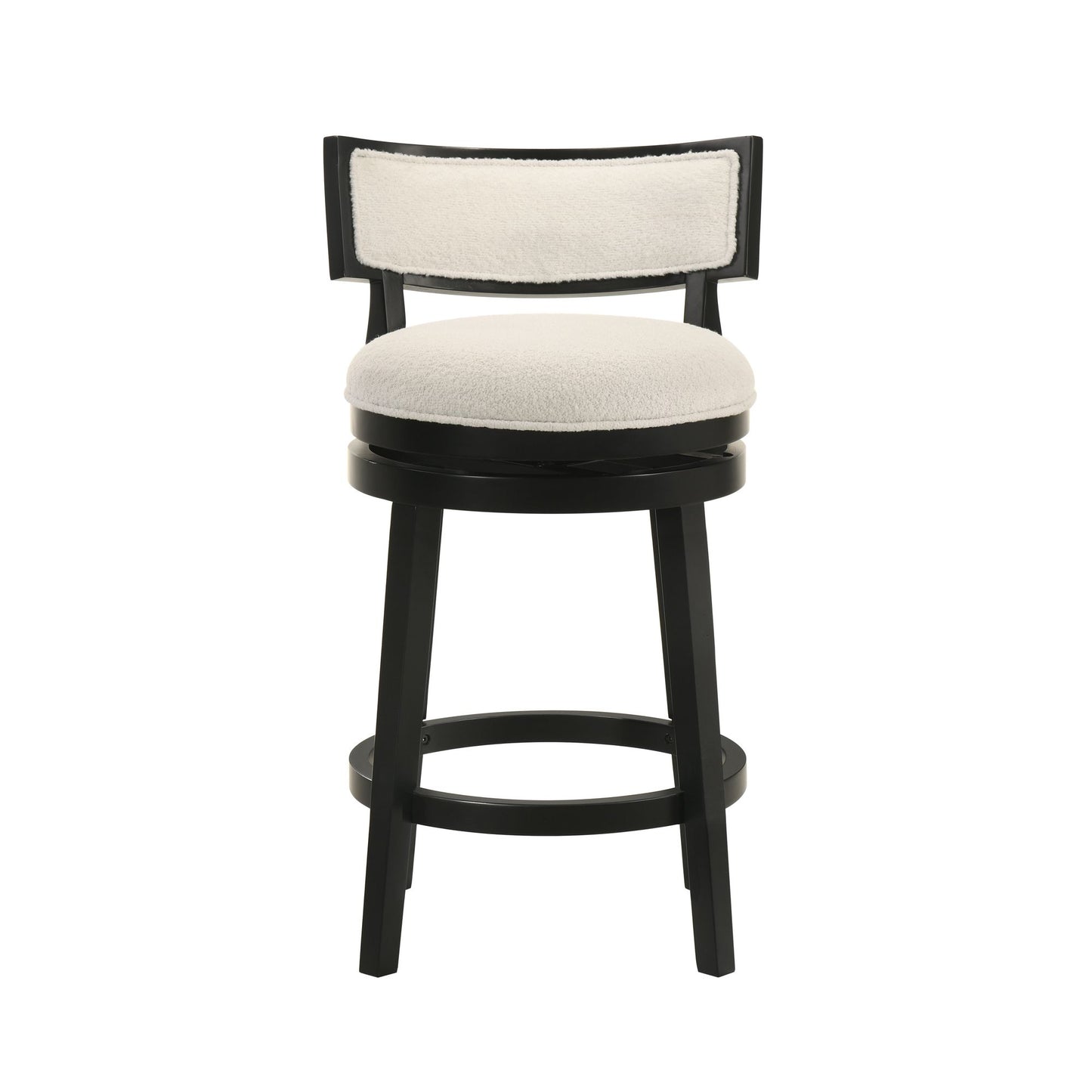 Noely - Modern Farmhouse Swivel Wood Counter Height Kitchen Bar Stool