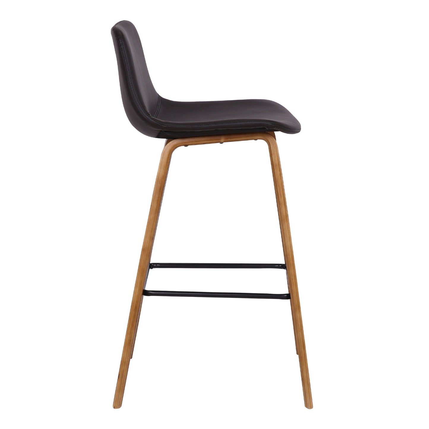 Maddie - 26" Contemporary Barstool - Walnut / Brown
