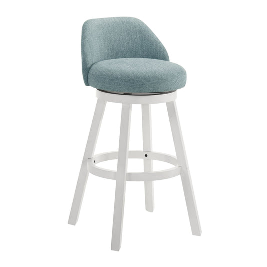 Erika - Modern Transitional Swivel Wood Bar Height Kitchen Bar Stool