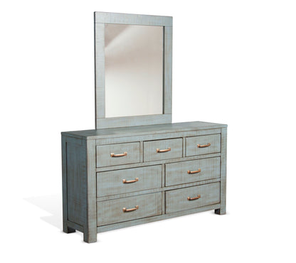 Ranch House - Mirror - Light Blue