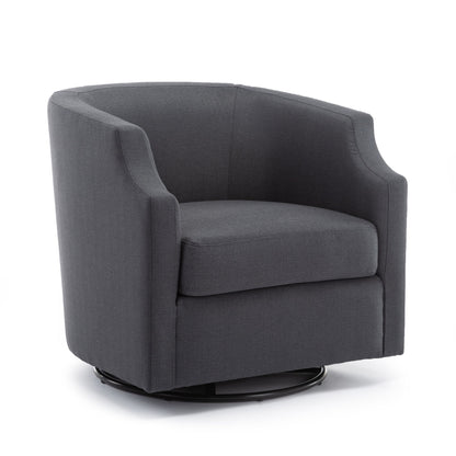 Isabelle - Swivel Glider Barrel Chair