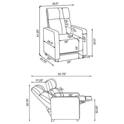 Warren - 5 Seater Home Theater With 2 Wedge Consoles - Black
