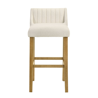 Fauna - Modern Transitional Wood Bar Height Kitchen Bar Stool