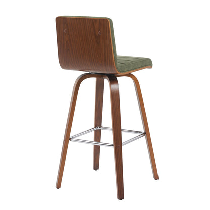 Vienna - Swivel Bar Stool - Walnut Base