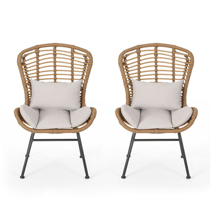 Calypso - Outdoor Chair With Water Resistance Cushion And Iron Frame