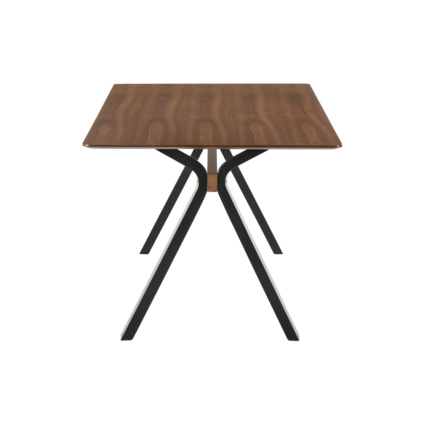 Laredo - Mid-Century Modern Dining Table - Walnut / Black