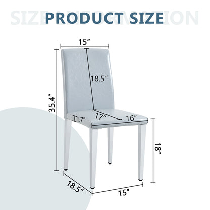Simple And Versatile Dining Chairs With Metal Legs