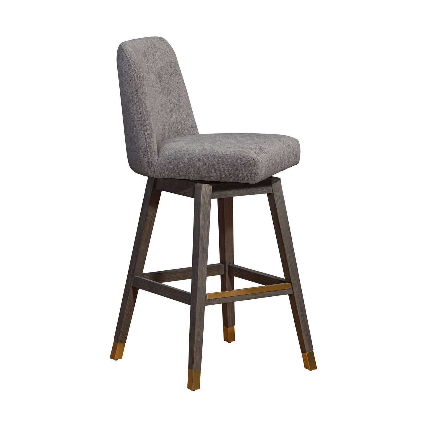 Amelia - Swivel Bar Stool - Gray Oak / Mocha
