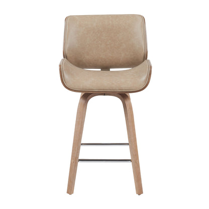 Tyler - Swivel Bar Stool - Light Brown