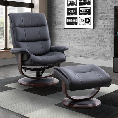 Knight - Manual Reclining Swivel Chair and Ottoman