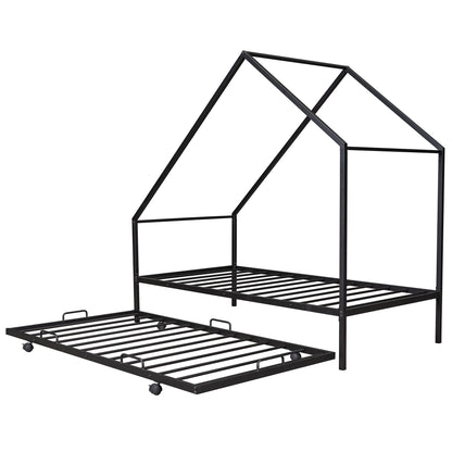 House Bed With Trundle