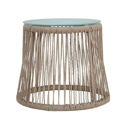 Boho Southport - Side Table With Glass Top
