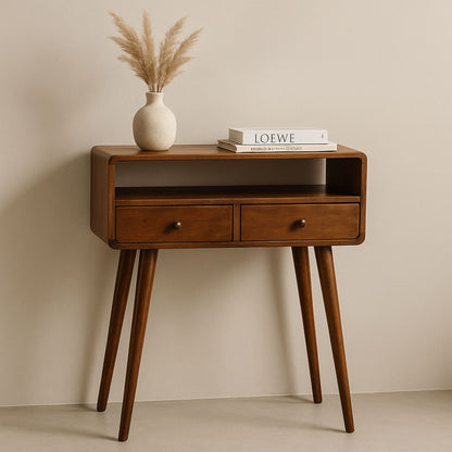 Mini Console Table - Chestnut