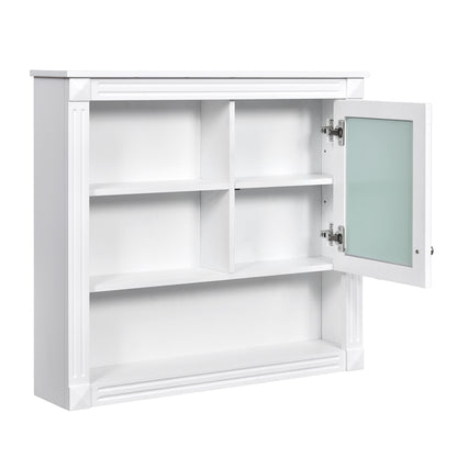 Wall-Mounted Bathroom Cabinet With Mirror And Adjustable Shelves