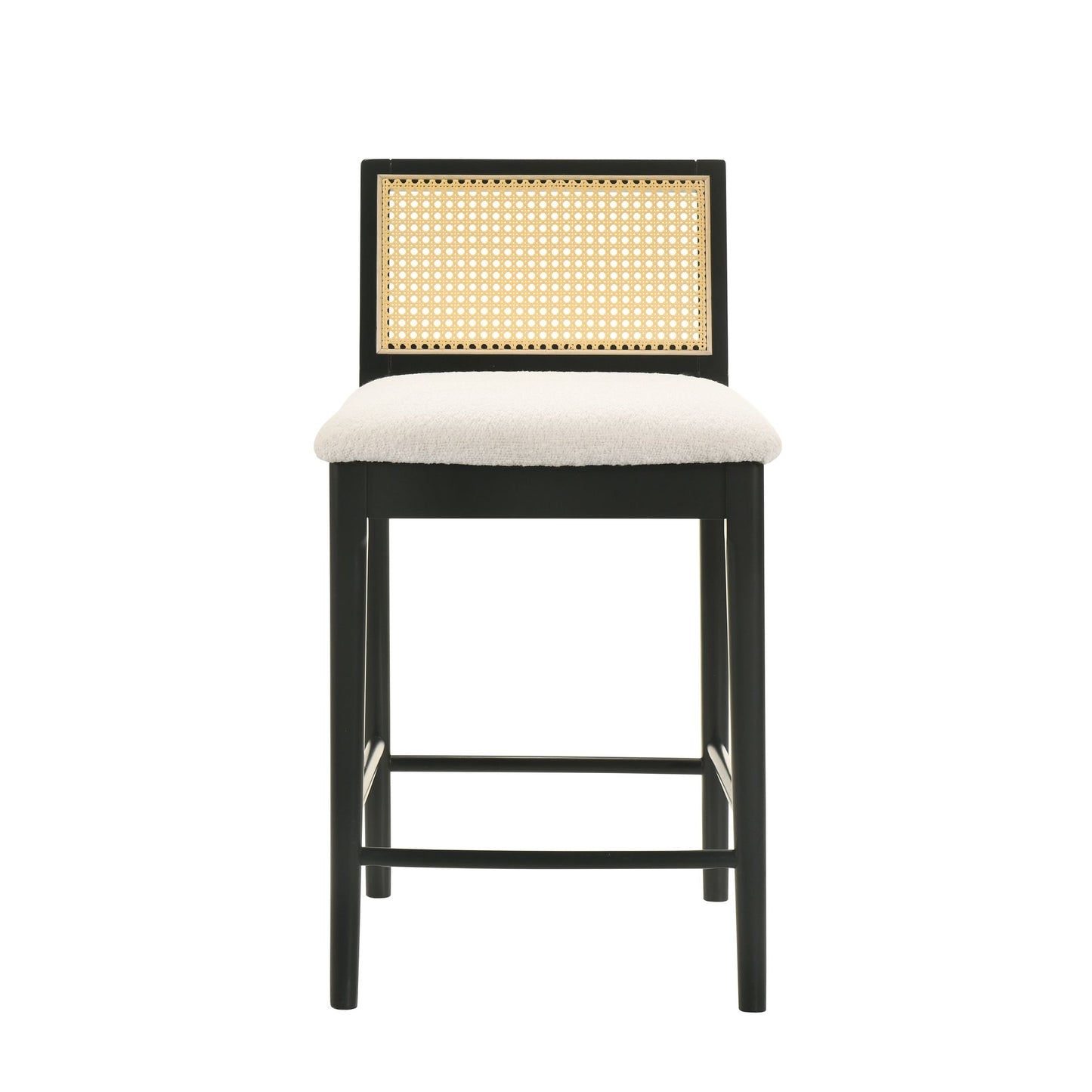 Tobias - Coastal Modern Wood Counter Height Kitchen Bar Stool