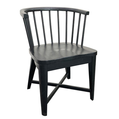 Americana Modern Dining - 48 - 66" Round Dining Table And 4 Barrel Chairs - Cotton