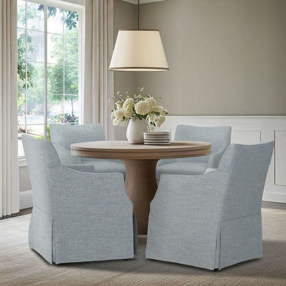 London - Upholstered Skirted Dining Arm Chair