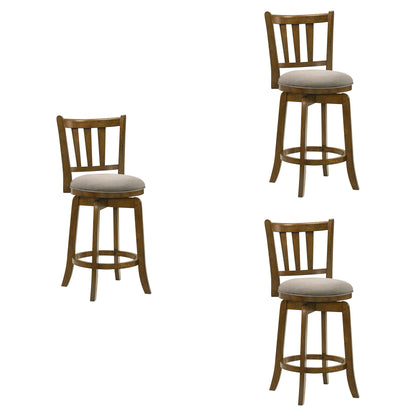 Wren - Modern Farmhouse Swivel Wood Counter Height Kitchen Bar Stool