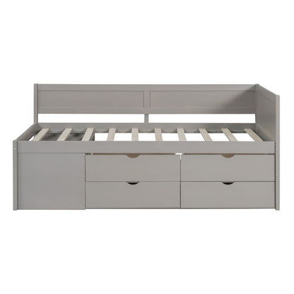 Daybed With Drawers And Shelves
