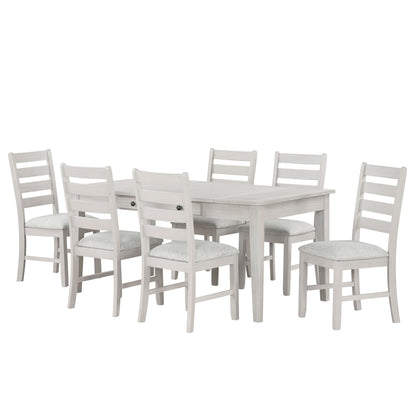 Echo - Dining Table And 6 Chairs - Driftwood