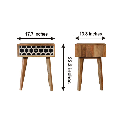 Inlay - Bone Inlay Drawer Nightstand